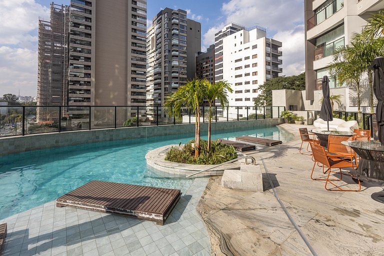 Apto Luxo c/ self check-in em Moema