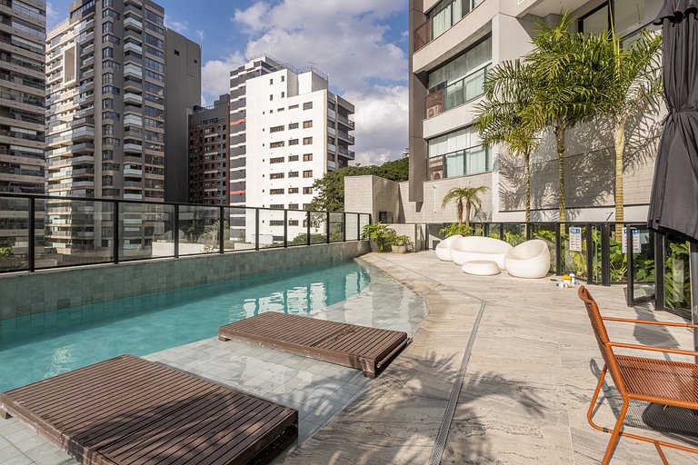 Apto Luxo c/ self check-in em Moema