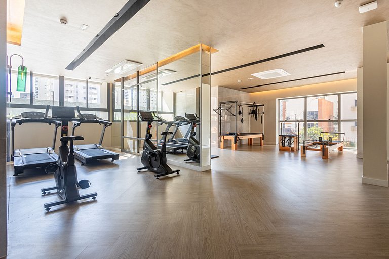 Studio charmoso com decoração moderna
