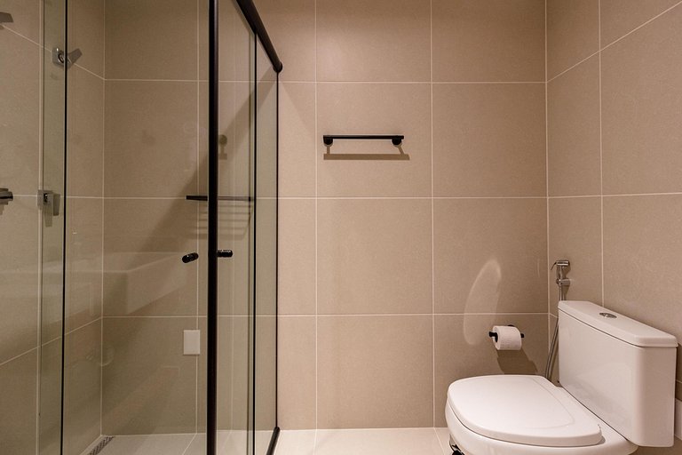 Luxo e conforto: Apto completo c/ cama queen