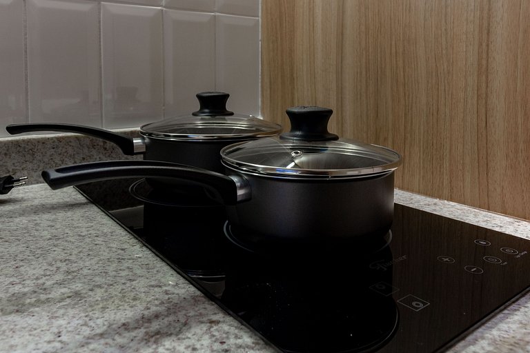 Luxo e conforto: Apto completo c/ cama queen