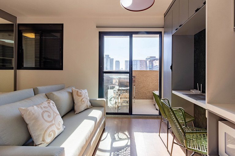 Luxo e charme: Seu apto completo em Moema