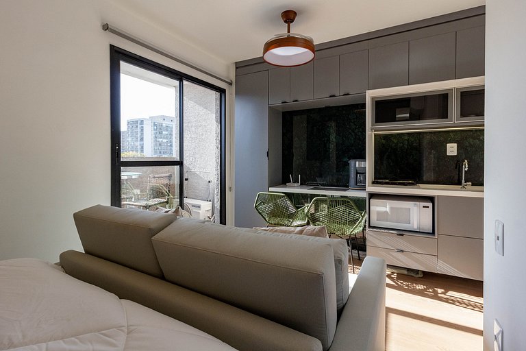 Luxo e charme: Seu apto completo em Moema