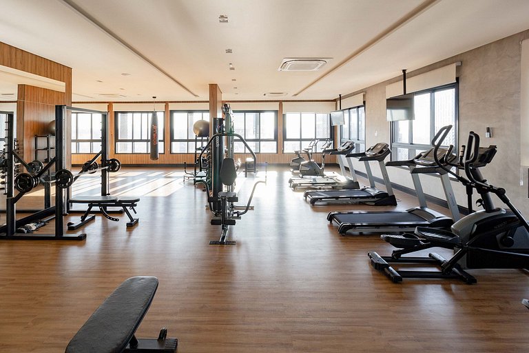 Studio Vila Olímpia c/ Piscina, Coworking e Wi‑Fi