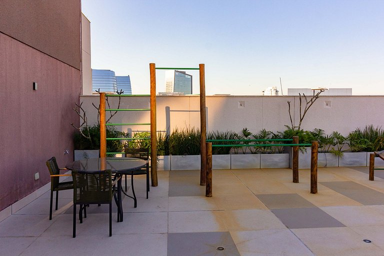 Studio Vila Olímpia c/ Piscina, Coworking e Wi‑Fi