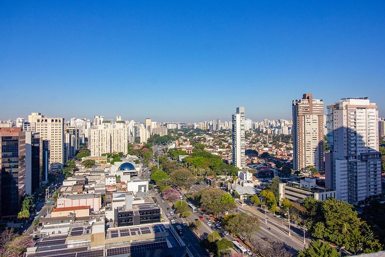 Studio Vila Olímpia c/ Piscina, Coworking e Wi‑Fi