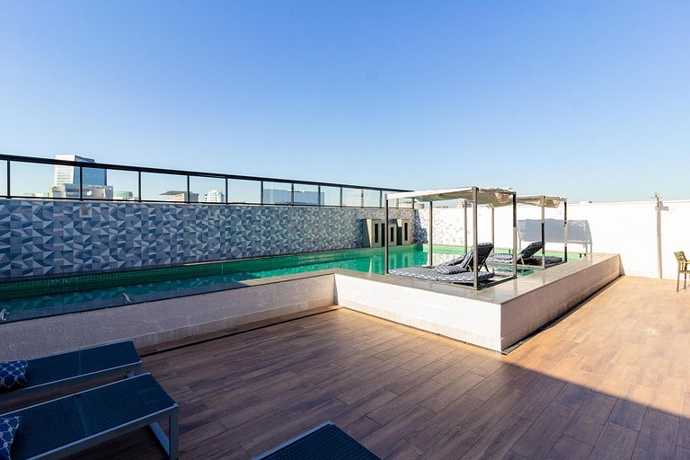 Studio Vila Olímpia c/ Piscina, Coworking e Wi‑Fi