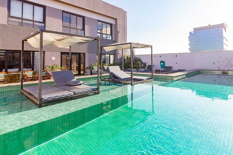 Studio Vila Olímpia c/ Piscina, Coworking e Wi‑Fi