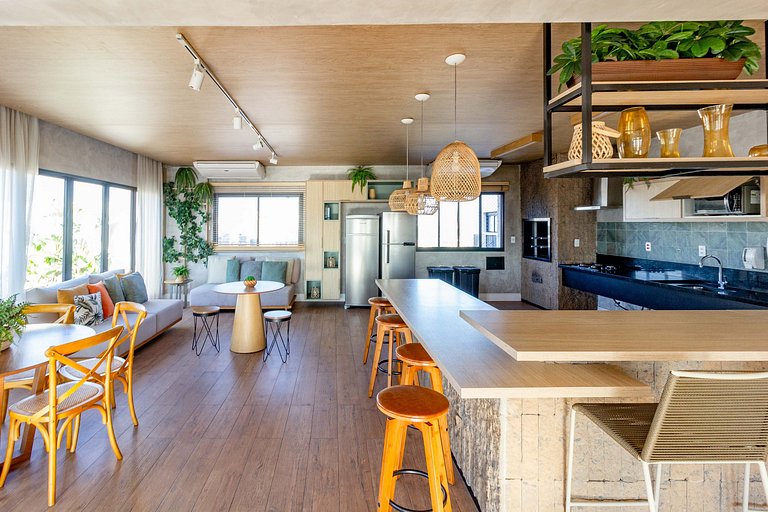 Studio Vila Olímpia c/ Piscina, Coworking e Wi‑Fi