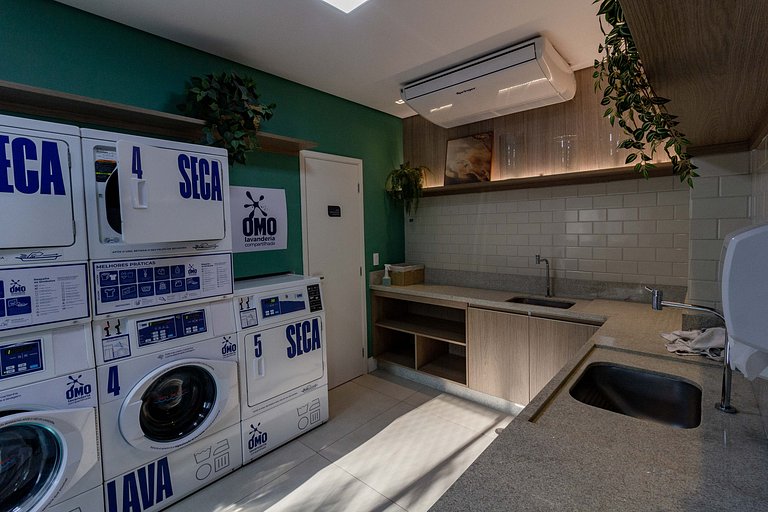 Studio Vila Olímpia c/ Piscina, Coworking e Wi‑Fi