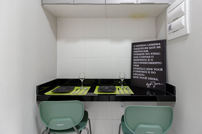 Studio Vila Olímpia c/ Piscina, Coworking e Wi‑Fi