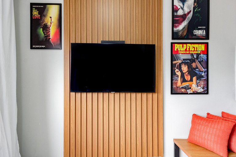 Studio Vila Olímpia c/ Piscina, Coworking e Wi‑Fi