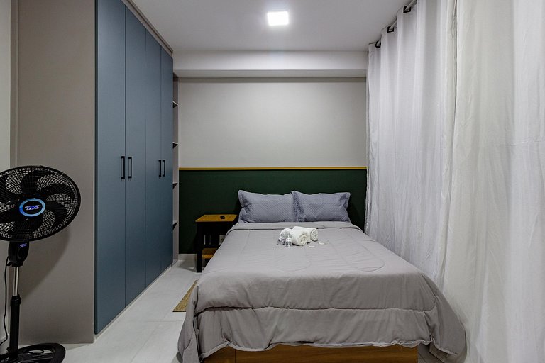 Studio Vila Olímpia c/ Piscina, Coworking e Wi‑Fi
