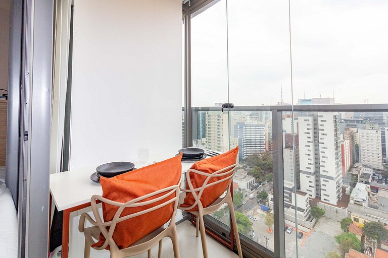 Elegância e aconchego: Apto completo na Paulista