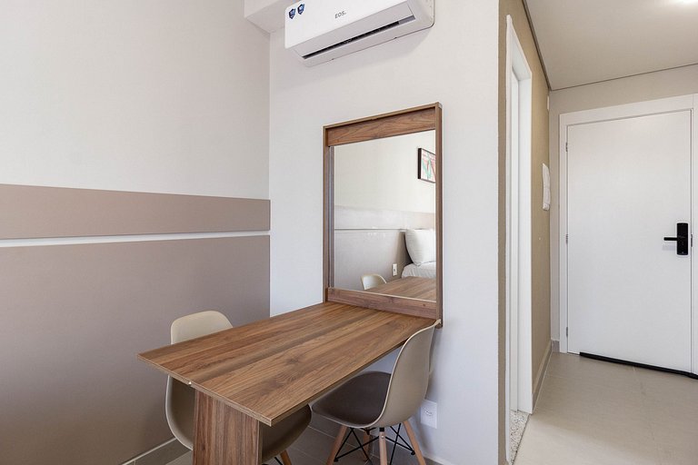 Conforto e elegância: Estúdio na Faria Lima
