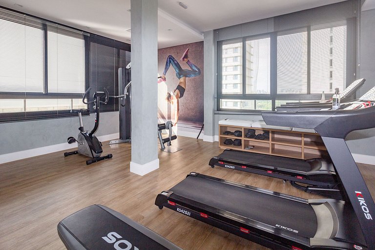 Apto 2 Quartos em Moema c/ Piscina e Coworking