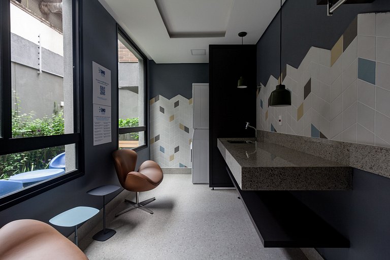 Apto 2 Quartos em Moema c/ Piscina e Coworking