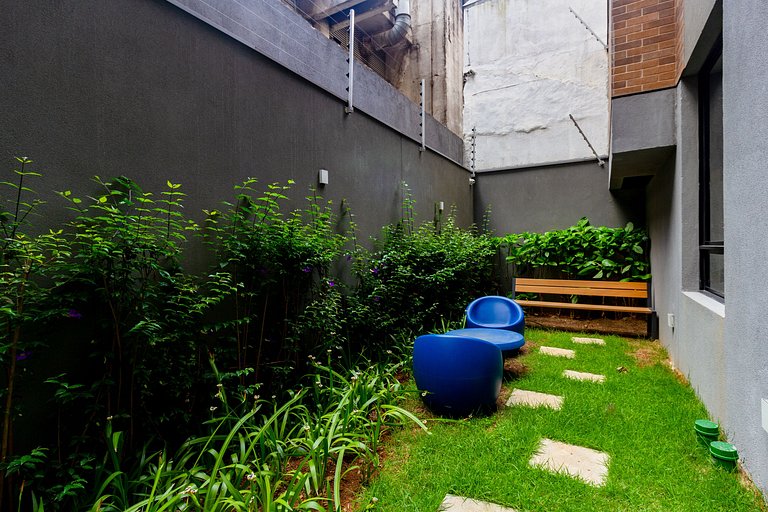 Apto 2 Quartos em Moema c/ Piscina e Coworking