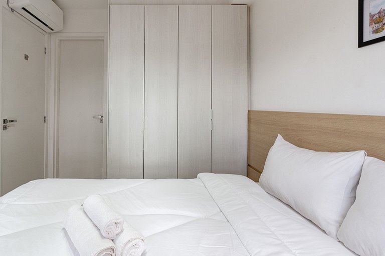 Apto 2 Quartos em Moema c/ Piscina e Coworking