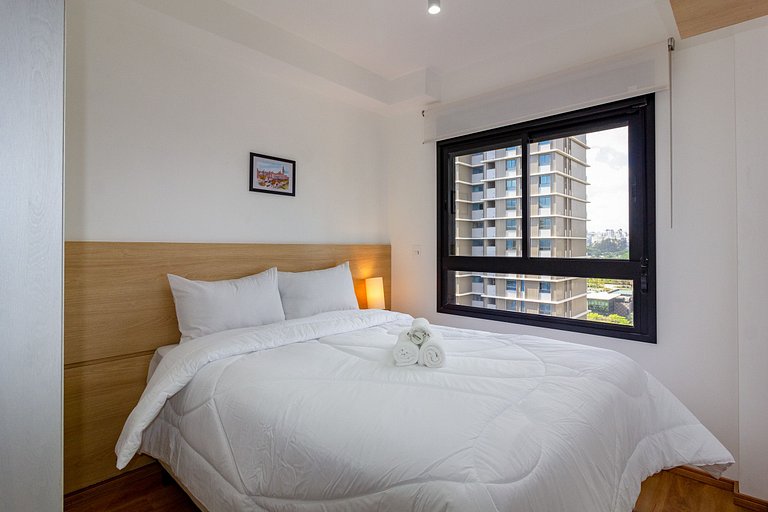 Apto 2 Quartos em Moema c/ Piscina e Coworking