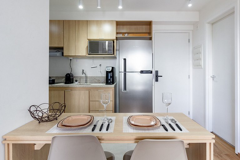 Apto 2 Quartos em Moema c/ Piscina e Coworking