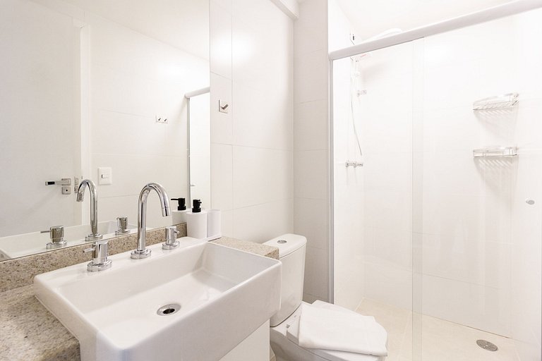 Apto 2 Quartos em Moema c/ Piscina e Coworking