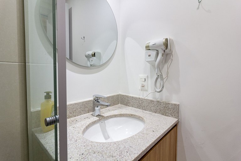 Studio em Moema com Vista Incrível e Varanda
