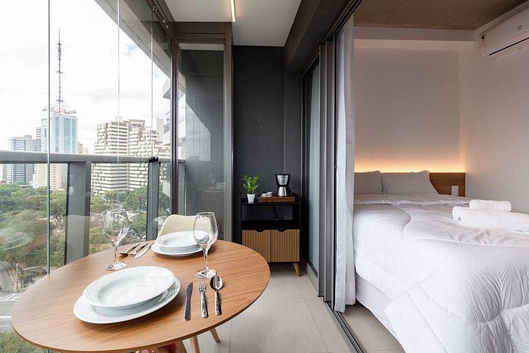 Vista incrível da Paulista! Studio Próximo Metrô