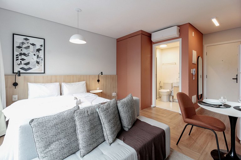 Studio em Moema Próximo ao Metrô Eucaliptos e Coworking