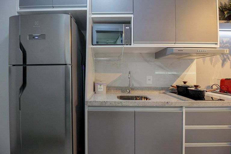 Apto completo em Moema c/ cama queen e WI-FI