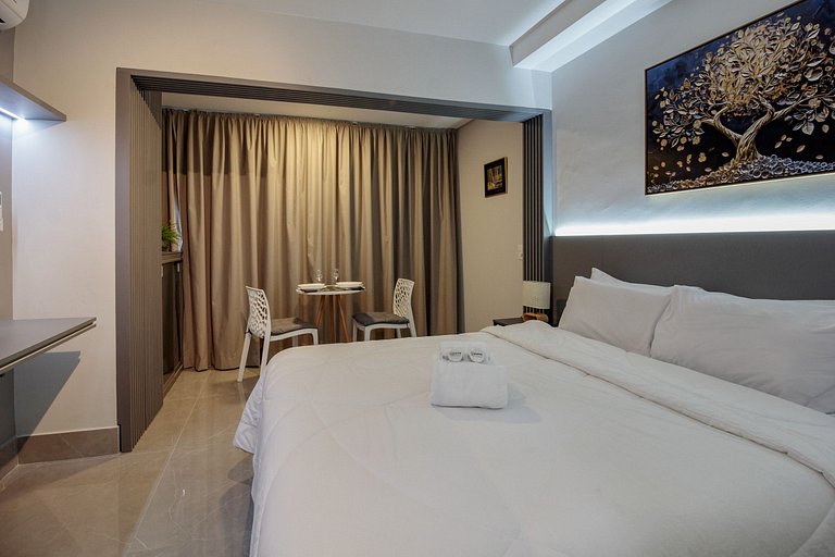 Apto completo em Moema c/ cama queen e WI-FI