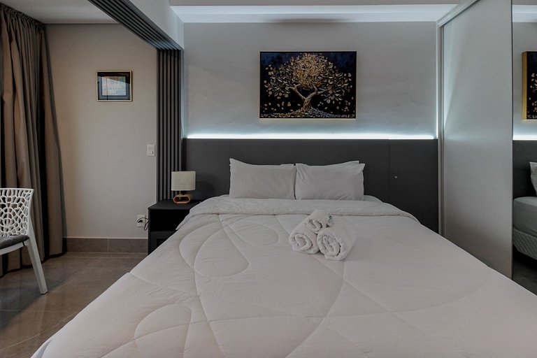 Apto completo em Moema c/ cama queen e WI-FI