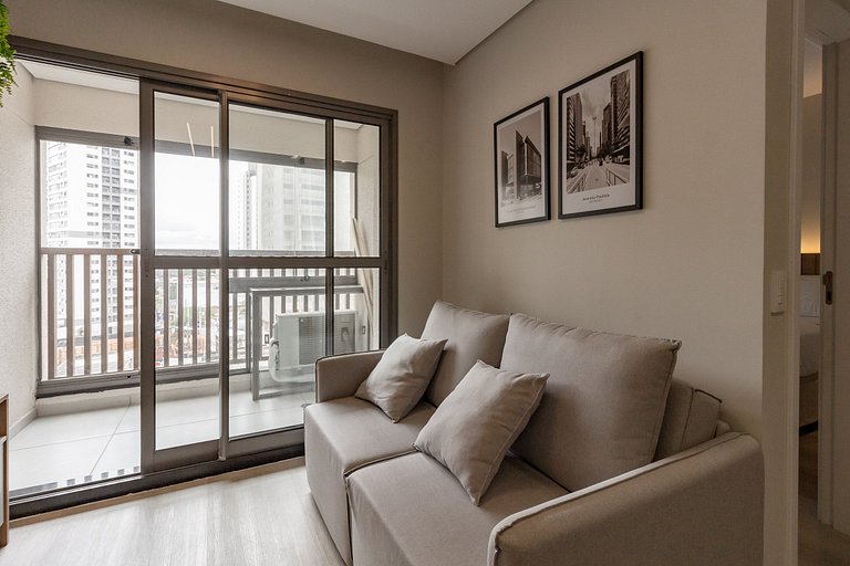 Apto completo c/ sistema de self check-in e WI-FI