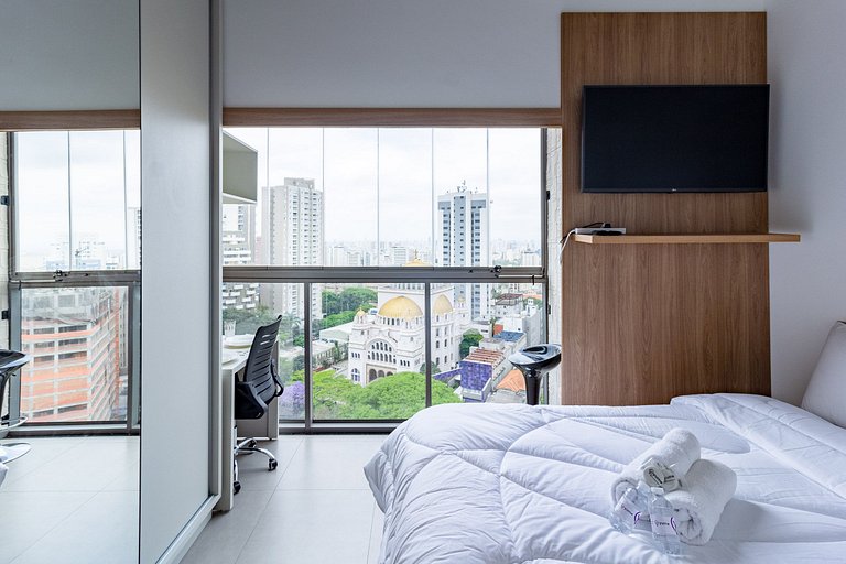 Apt superior c/ vista para cidade próx da Paulista