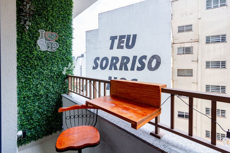 Apê encantador na Paulista
