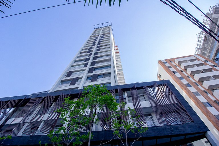 Studio c/ varanda | Ao lado do Metrô Brooklin