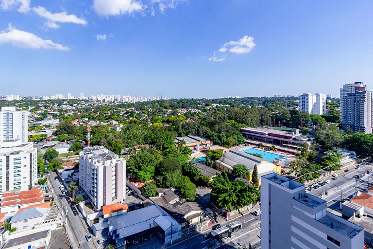 Estúdio de luxo | 1 min metrô Brooklin