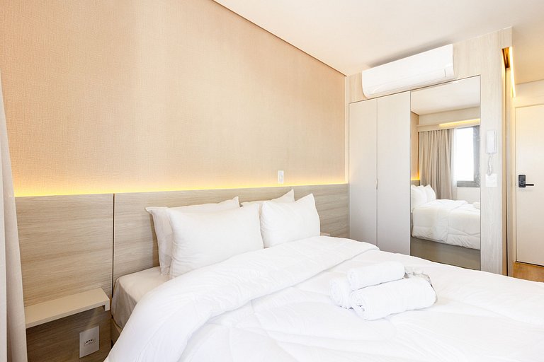 Conforto: Estúdio 1 min da estação Brooklin