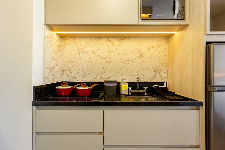 Conforto: Estúdio 1 min da estação Brooklin