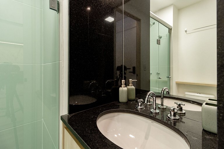 Studio Premium Brooklin c/ Ar-Condicionado e Piscina