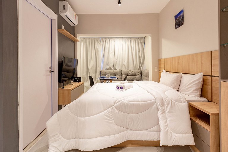 Studio Premium em Moema com Academia e Self Check-in