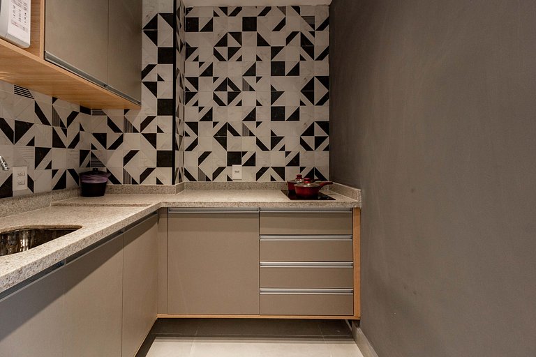 Studio Premium em Moema com Academia e Self Check-in