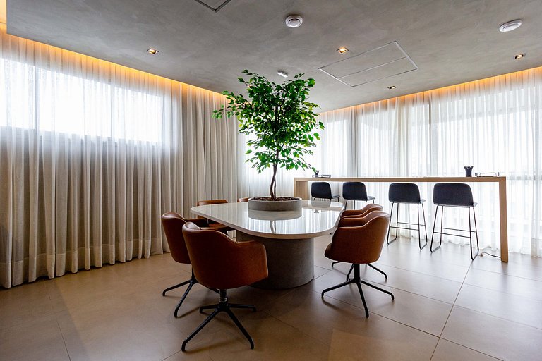 Luxo e conforto | Apto completo c/ varanda