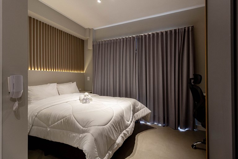 Luxo e conforto | Apto completo c/ varanda