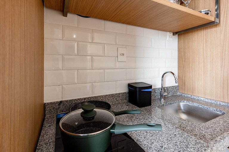 Luxo e conforto | Apto completo c/ varanda