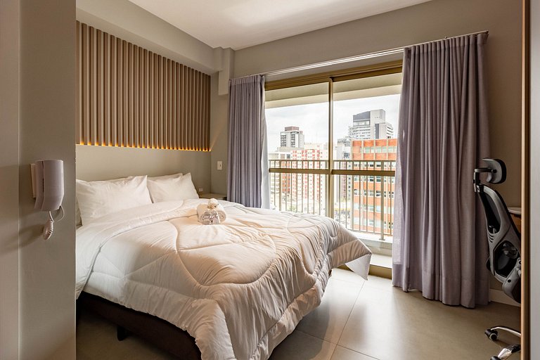 Luxo e conforto | Apto completo c/ varanda