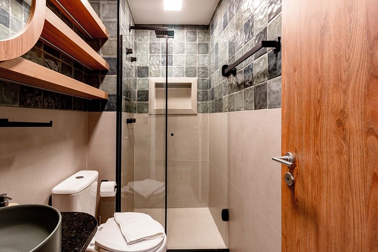 Elegância e Conforto | Apt completo c/ cama queen