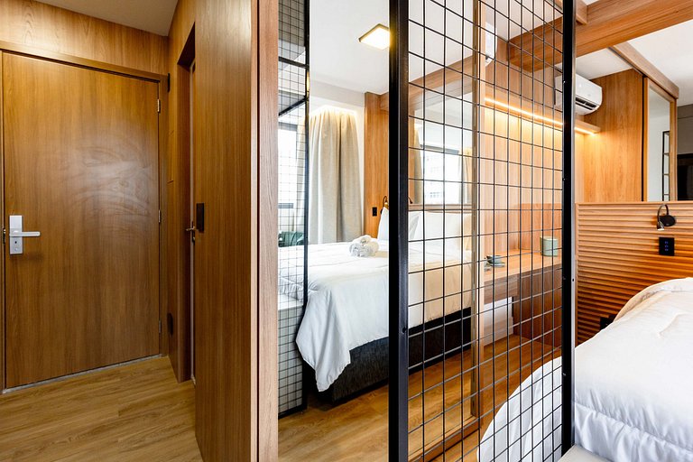 Elegância e Conforto | Apt completo c/ cama queen