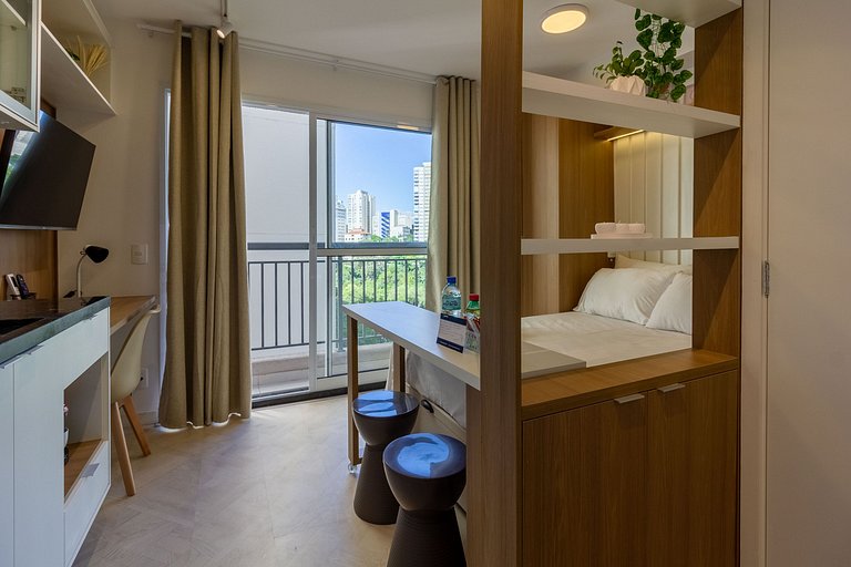 Studio para Alugar na Bela Vista - 8° Andar, 500m Paulista