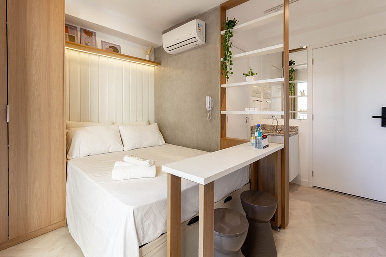 Studio para Alugar na Bela Vista - 8° Andar, 500m Paulista